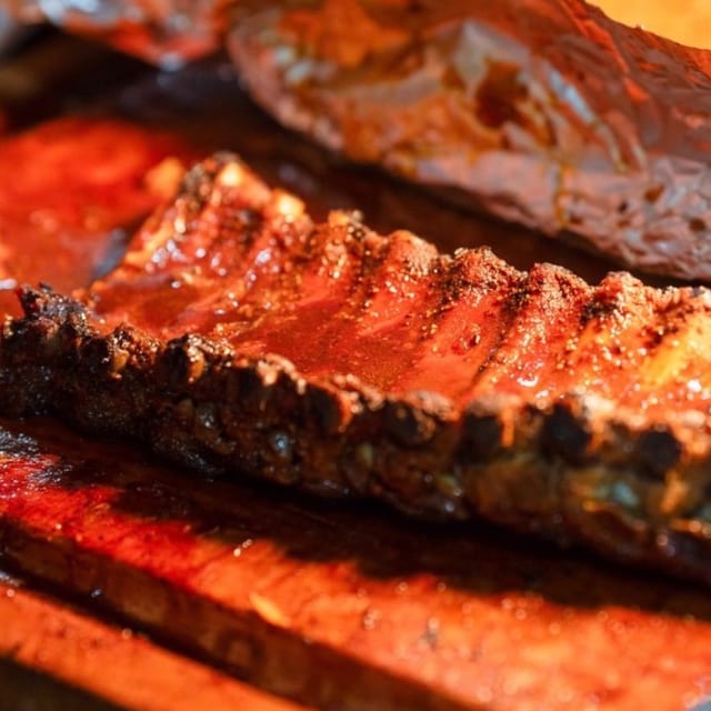 Full Rack Baby Back Ribs.