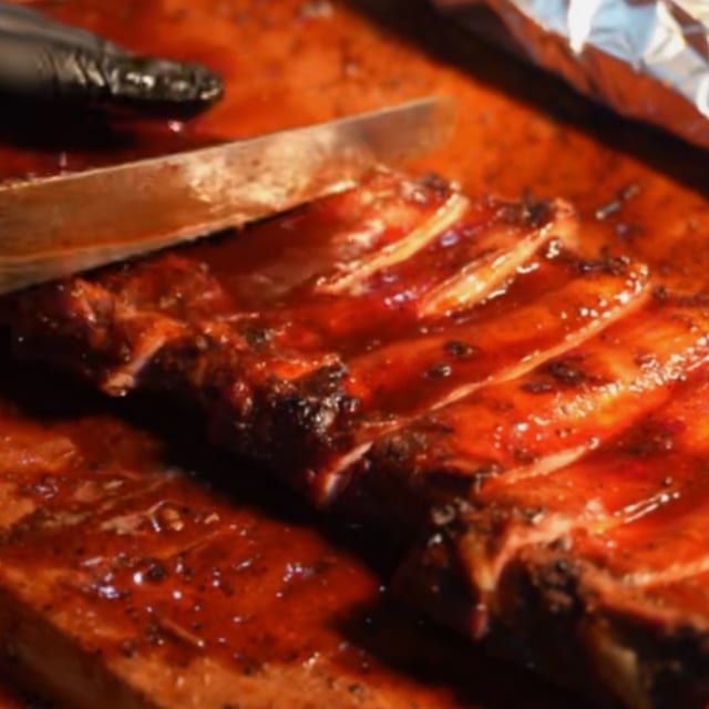 Full Rack St. Louis Rib Plate.