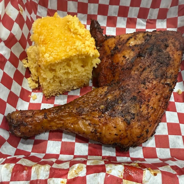 Chicken leg quarter.
