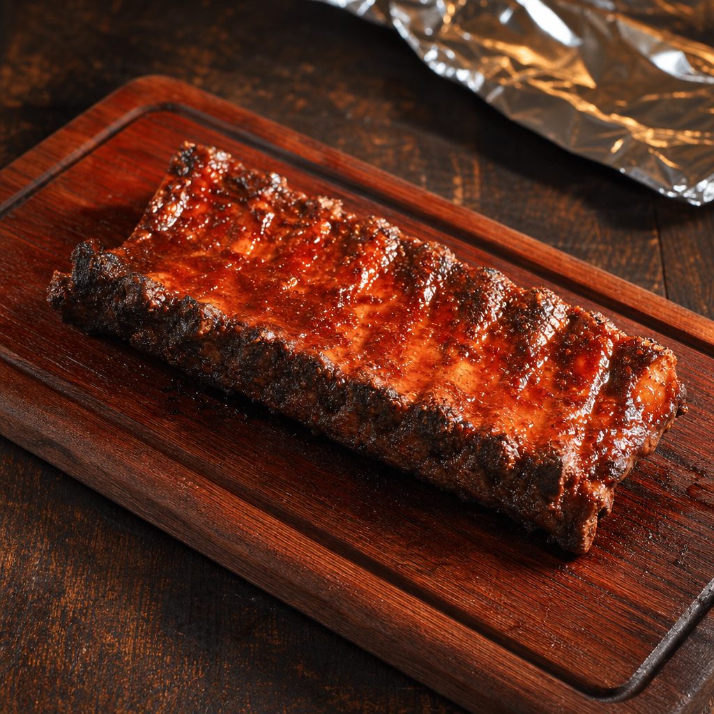 Full Rack Baby Back Ribs.